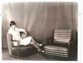Louise Brooks with chair (c. 1928)