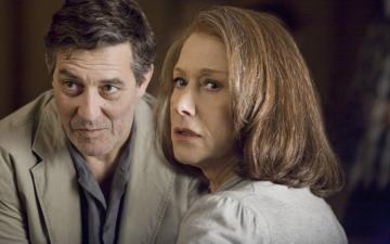 Ciaran Hinds, left, and Helen Mirren must face the past in "The Debt."