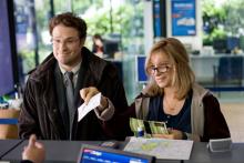 Seth Rogen, left, and Barbra Streisand in The Guilt Trip, opening in theaters to